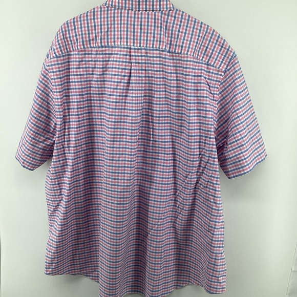 Mens Brooks Brothers Big And Tall Short Sleeve Button Down With Logo- 3XL - Picture 5 of 7